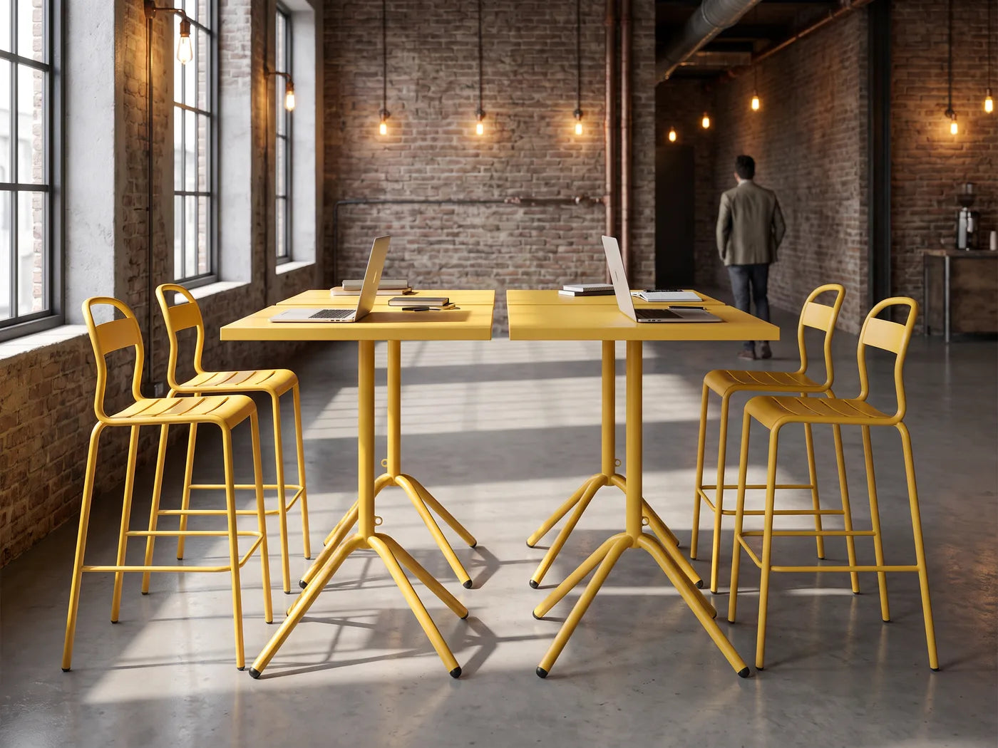 Idea de ambientación: Mesa alta para trabajar